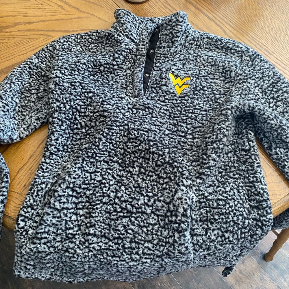 WVU quarter zip sweater